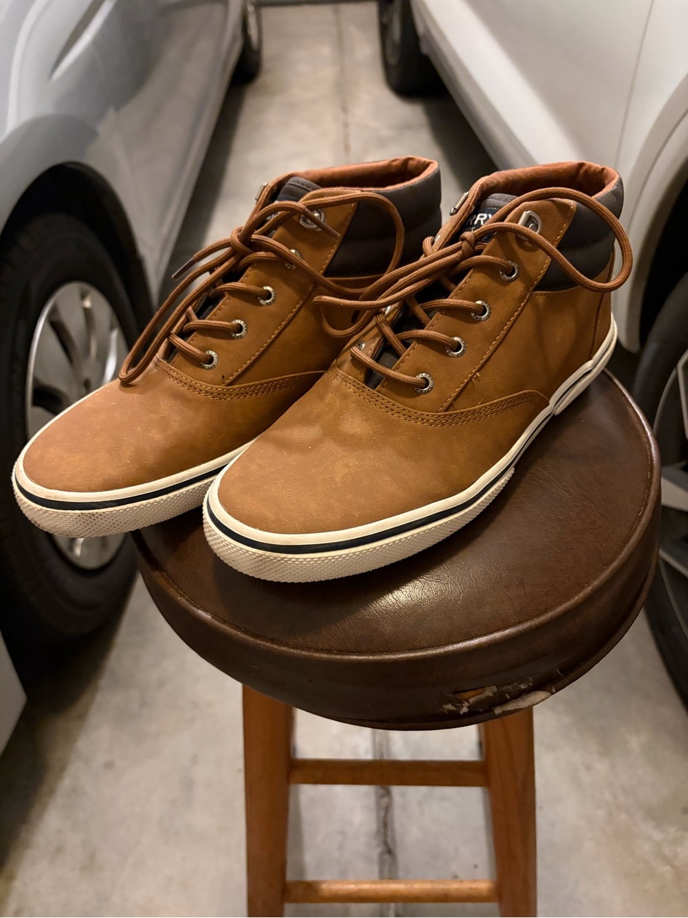 Sperry Men's Brown Casual High-Top Sneakers